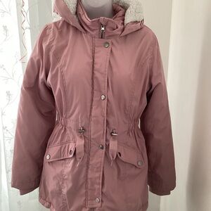 Members Mark Ultimate Girls Pink Parka Jacket Size 14/16